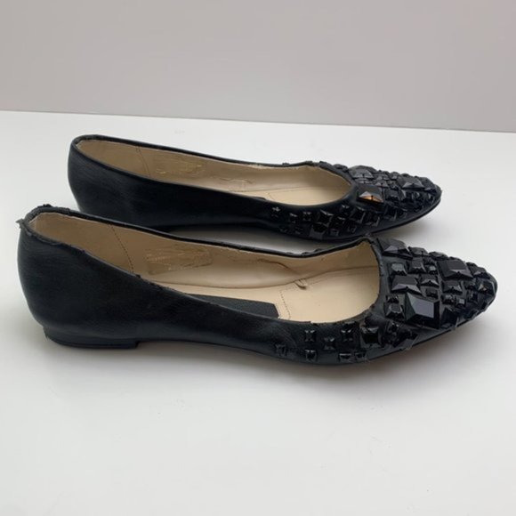 Zara Black Gem Ballet Flats - Picture 5 of 11